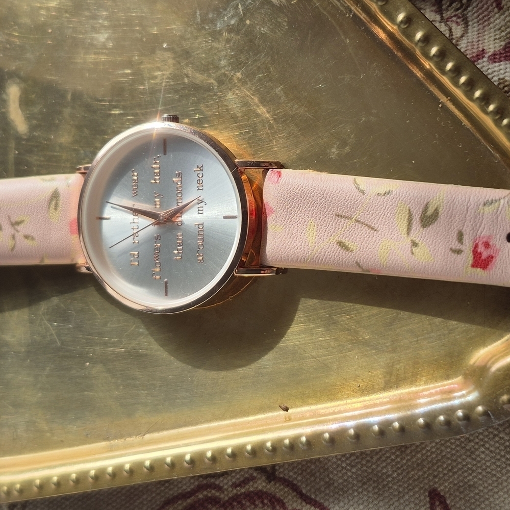 Floral Pink Watch